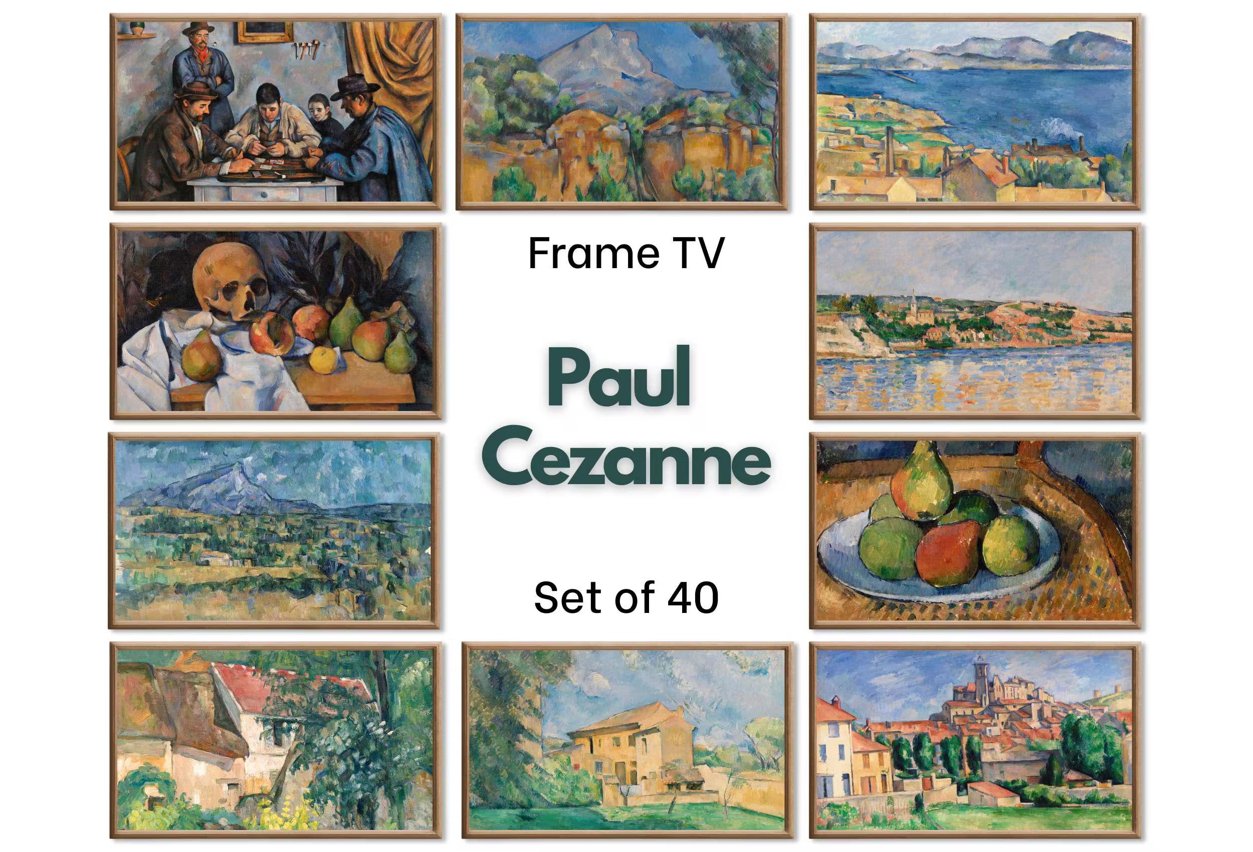 Cezanne Frame TV Art — Vintage Art Oil Paintings Impressionist Collection | Samsung Frame TV Art 4K HD