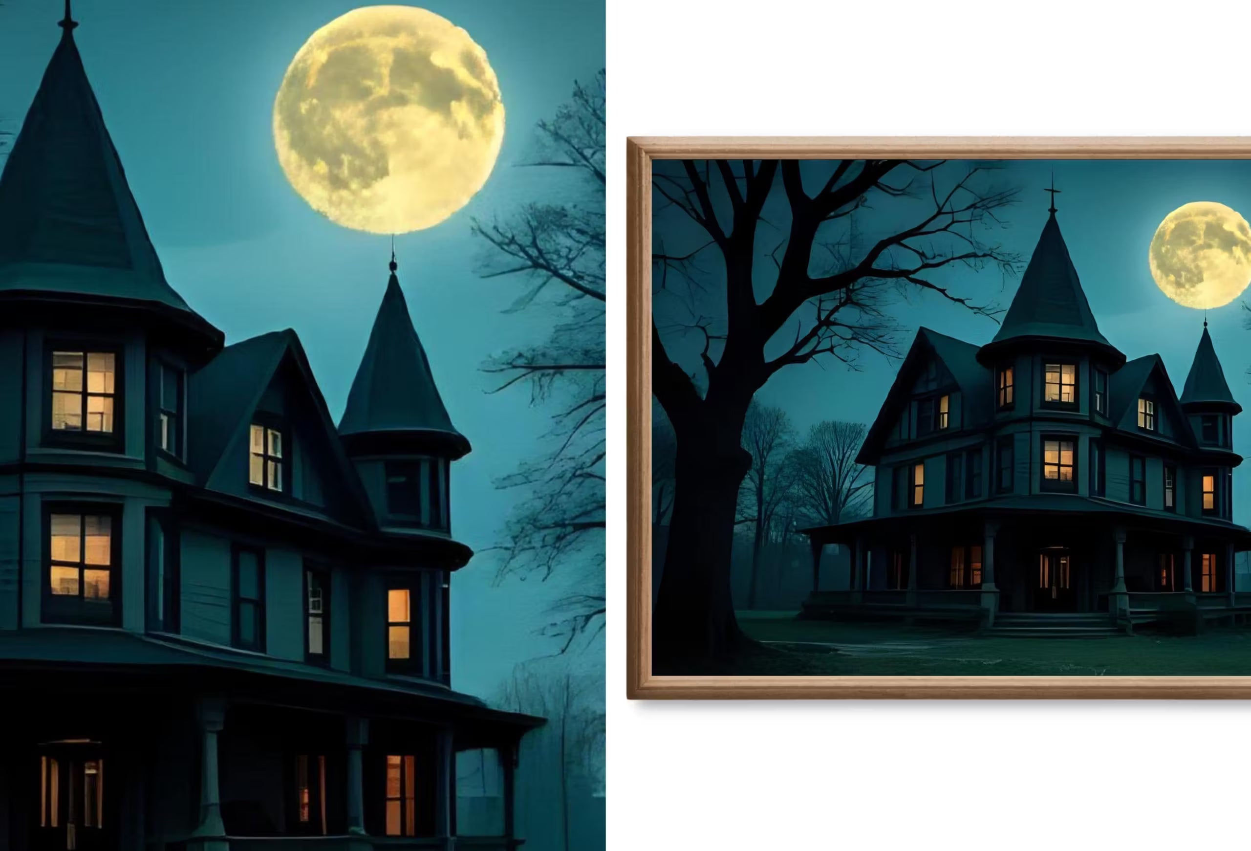 Frame TV Art Halloween Home Decor • Moody Wall Art • Haunted Mansion • Gothic Decor & Dark Academia • 4K/8K Digital Download