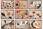 Mid Century Modern Digital Wall Art - MCM Decor Original Paintings - Retro Wall Art