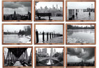 Black and White New York Digital Prints | Digital Wall Art | NYC Skyline, Brooklyn Urban Gallery Wall Set