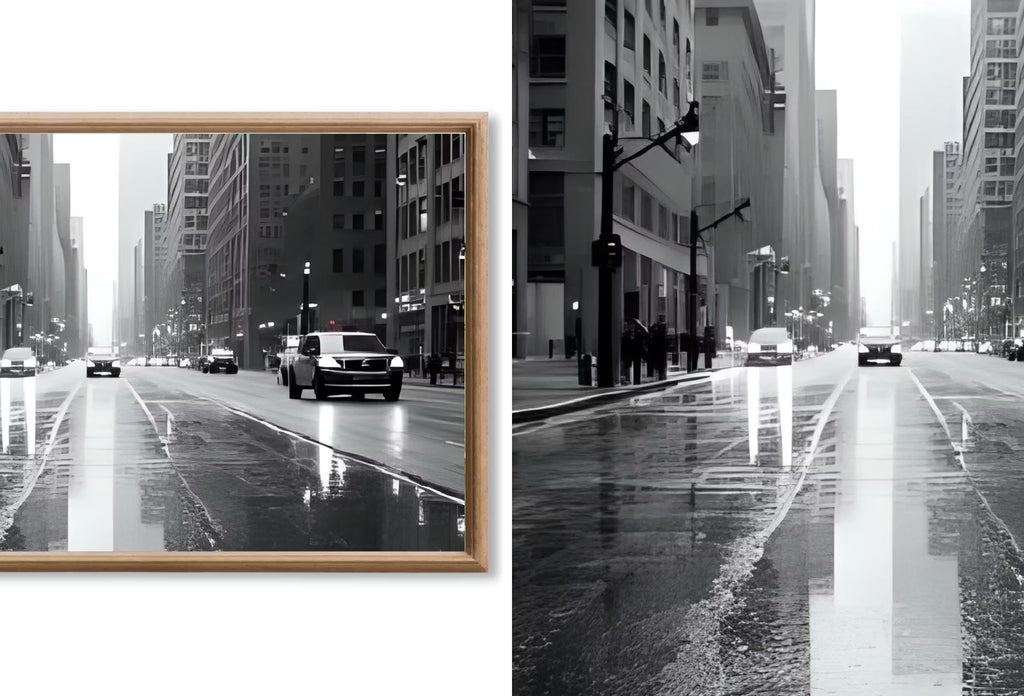 Black and White New York Digital Prints | Digital Wall Art | NYC Skyline, Brooklyn Urban Gallery Wall Set