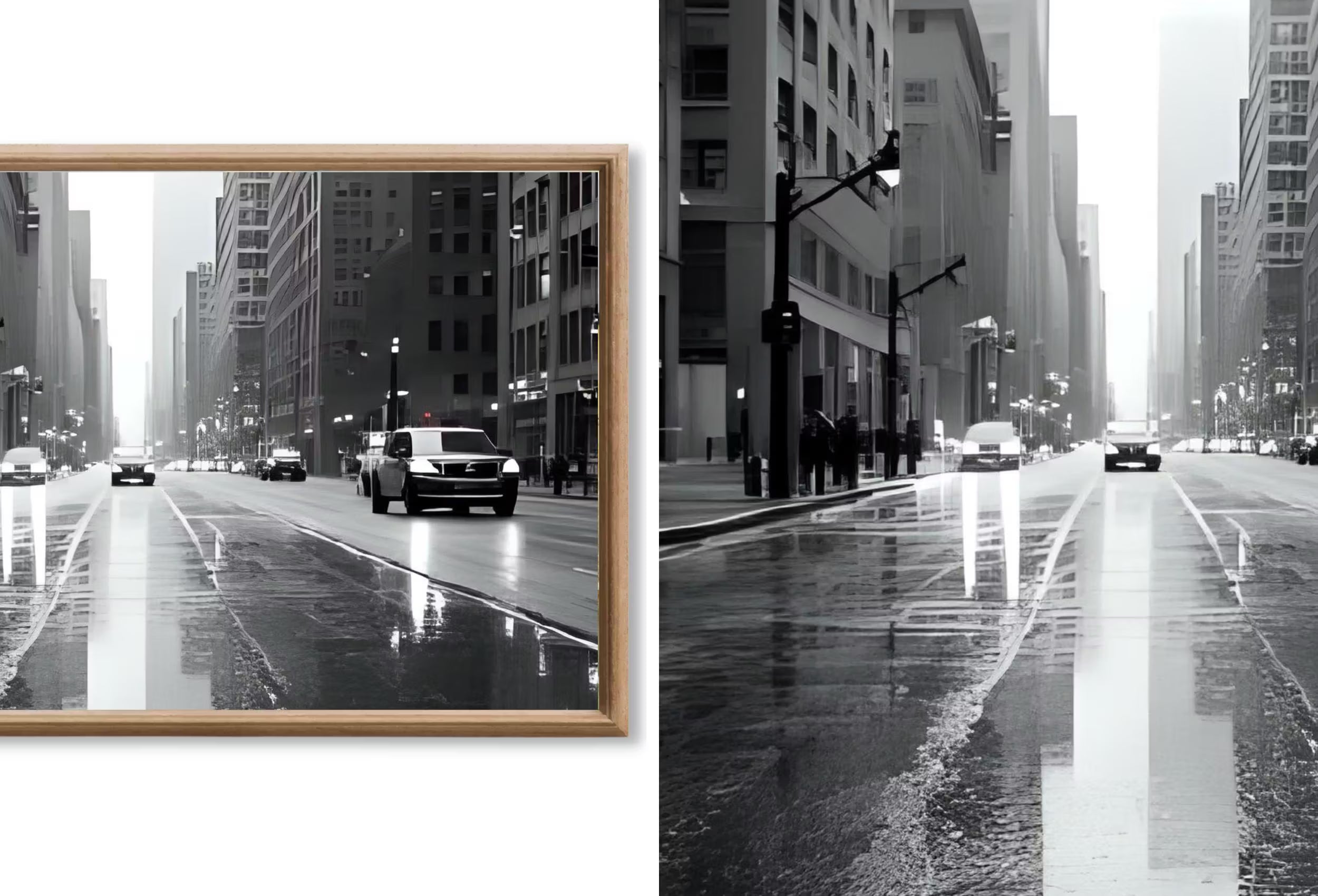 Black and White New York Digital Prints | Digital Wall Art | NYC Skyline, Brooklyn Urban Gallery Wall Set