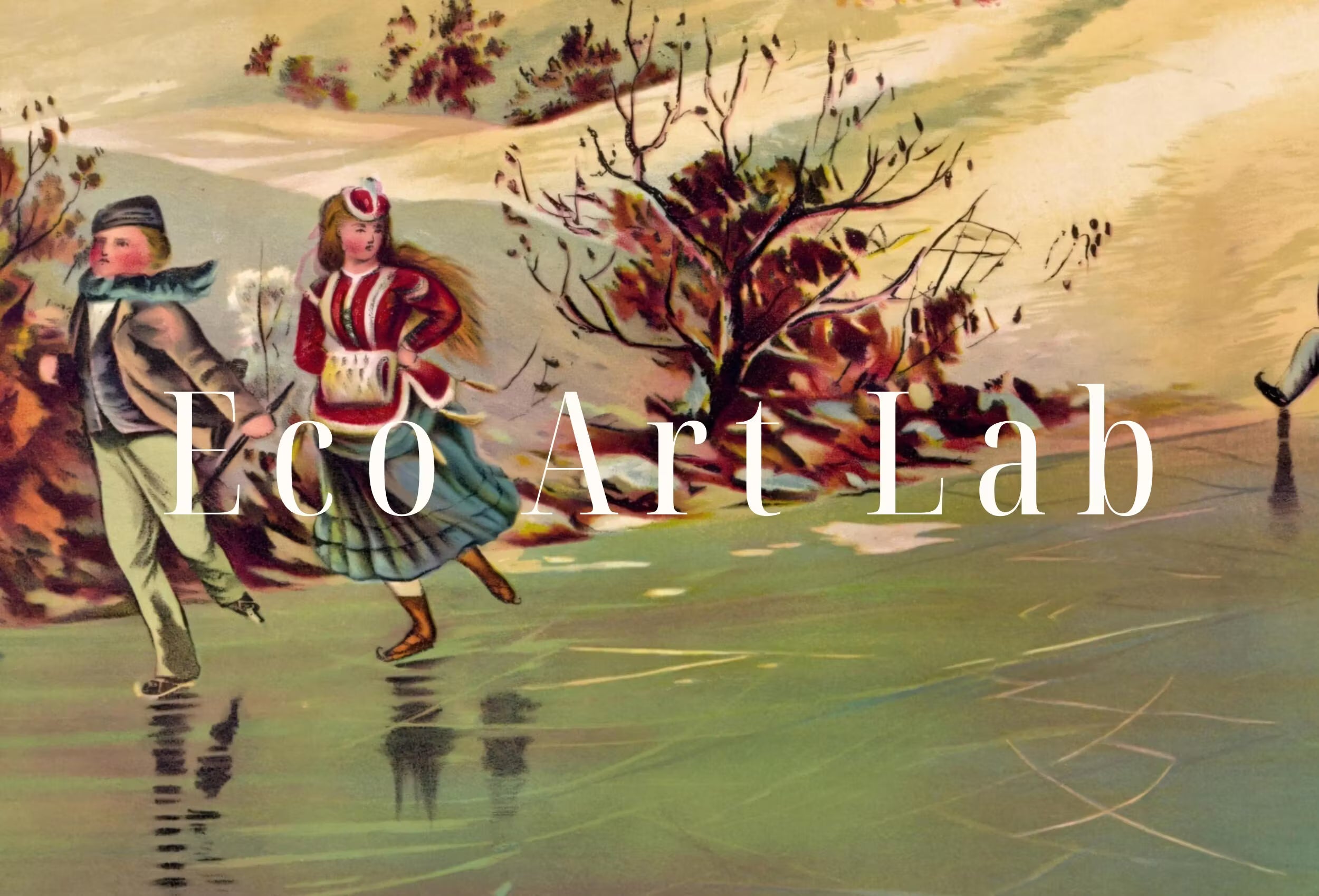 American Winter Life Vintage Art Print. Antique PRINTABLE Painting. Instant Download. Winter Scene Landscape Art. Rustic Country Art