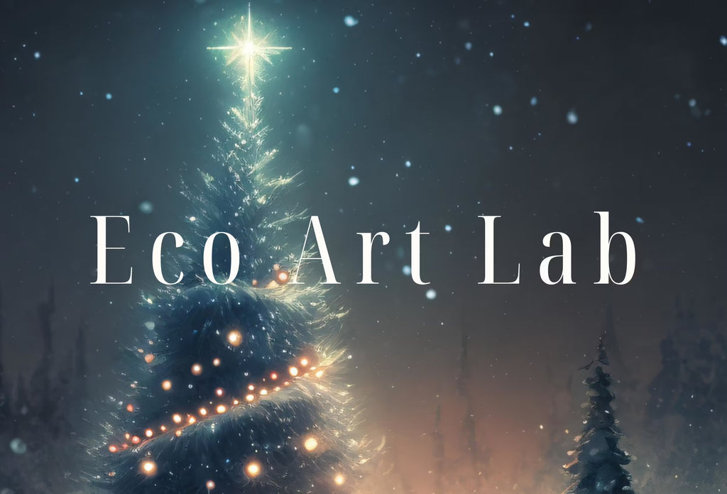 Winter Landscape - Christmas Tree in Forest - Printable Art