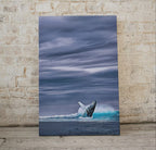 Humpback Whale Art Digital Painting Printable Wall Art. Instant Download Ocean Art, Digital Print Whale Poster. Whale Art Print