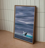 Humpback Whale Art Digital Painting Printable Wall Art. Instant Download Ocean Art, Digital Print Whale Poster. Whale Art Print