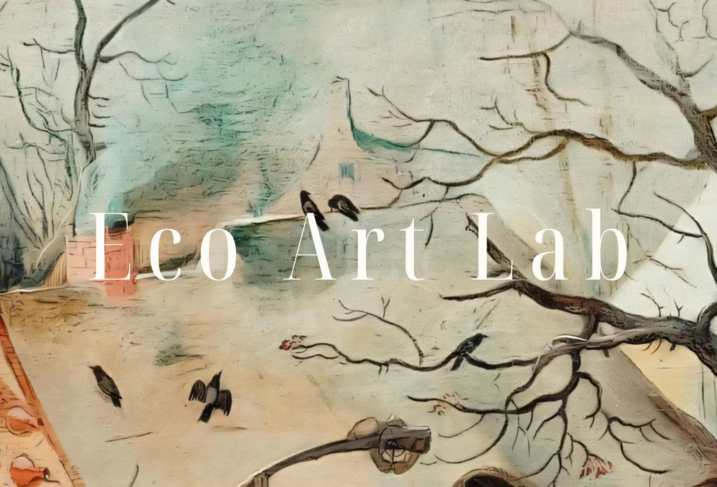 Vintage Winter Landscape w/ Ice Skaters Painting. Antique Holiday PRINTABLE Art Print. Instant Download Winter Scene. Country Landscape Art