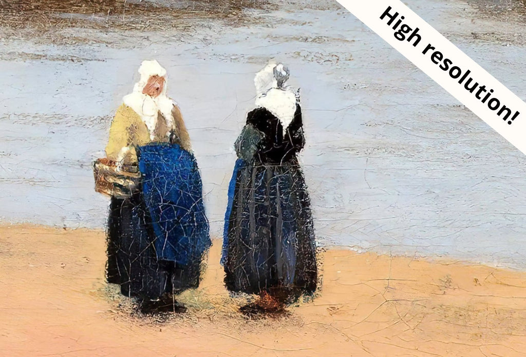 European Landscape Vintage City Oil Painting. Antique Cityscape Print. Classic Famous Vintage Vermeer Print. PRINTABLE Digital Download.