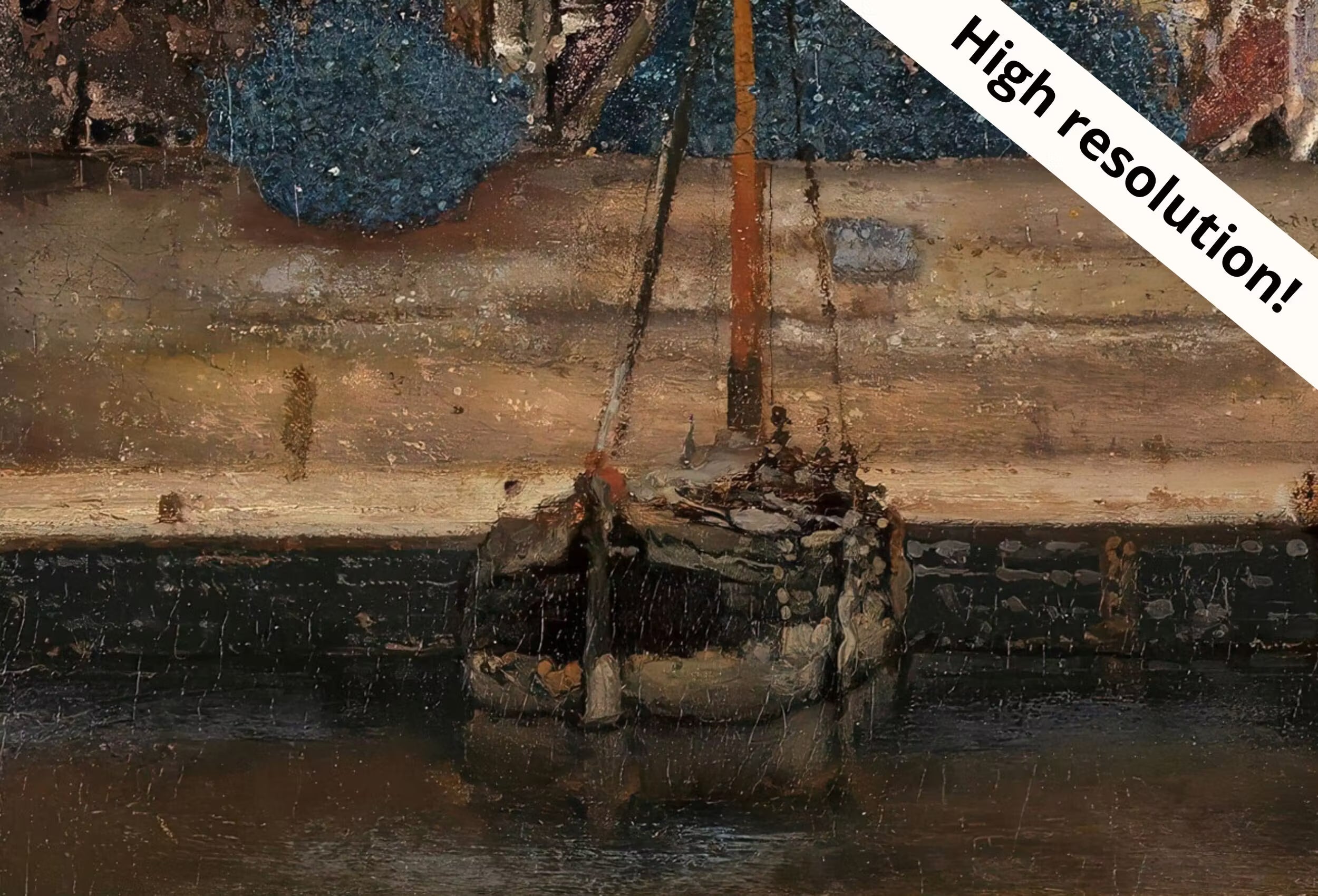 European Landscape Vintage City Oil Painting. Antique Cityscape Print. Classic Famous Vintage Vermeer Print. PRINTABLE Digital Download.