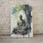 Buddha Under Tree. Zen Wall Art. PRINTABLE Wall Art. Watercolor Print. Buddhism Art. Instant Download Spiritual Wall Art. Asian Wall Art. #5
