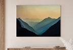 Evening in the Mountains Abstract Wall Art Digital Print. Abstract Print Instant Download Printable Wall Art Sage Green Minimalist Poster