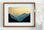 Evening in the Mountains Abstract Wall Art Digital Print. Abstract Print Instant Download Printable Wall Art Sage Green Minimalist Poster