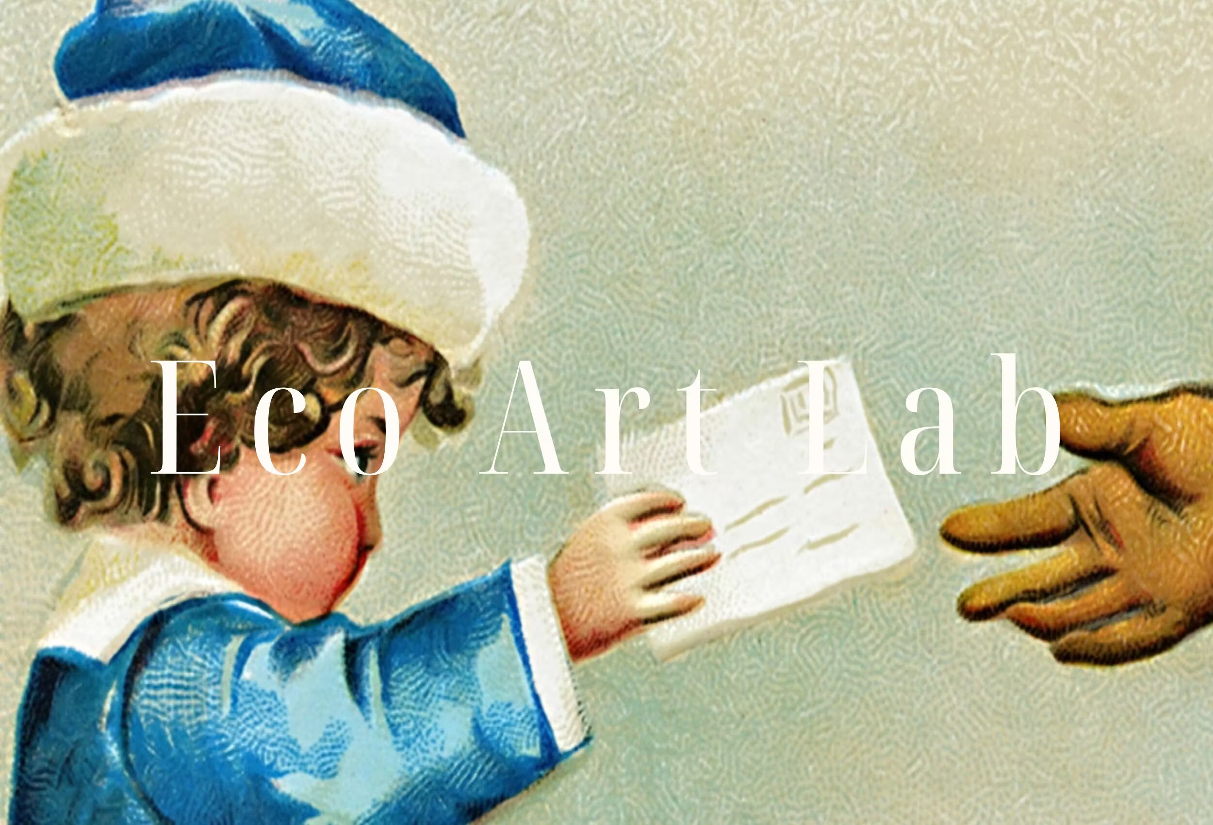 Retro Christmas Santa Claus Vintage Print