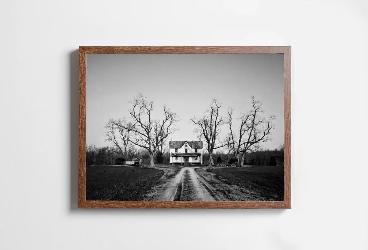 Abandoned Haunted House Halloween Print. Halloween Printable Wall Art. Scary Halloween Painting. Instant Download Art Print. Fall Decor