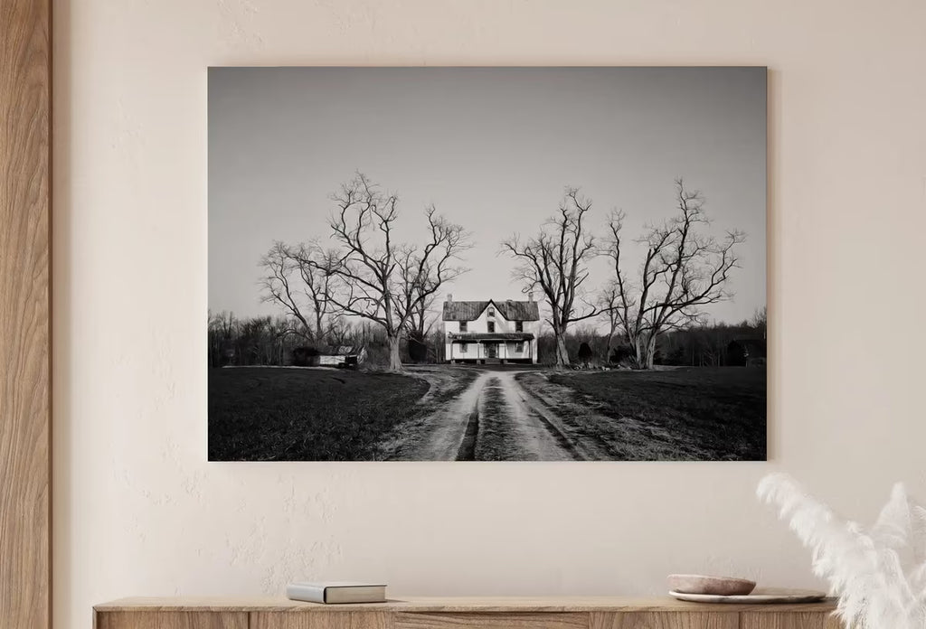 Abandoned Haunted House Halloween Print. Halloween Printable Wall Art. Scary Halloween Painting. Instant Download Art Print. Fall Decor