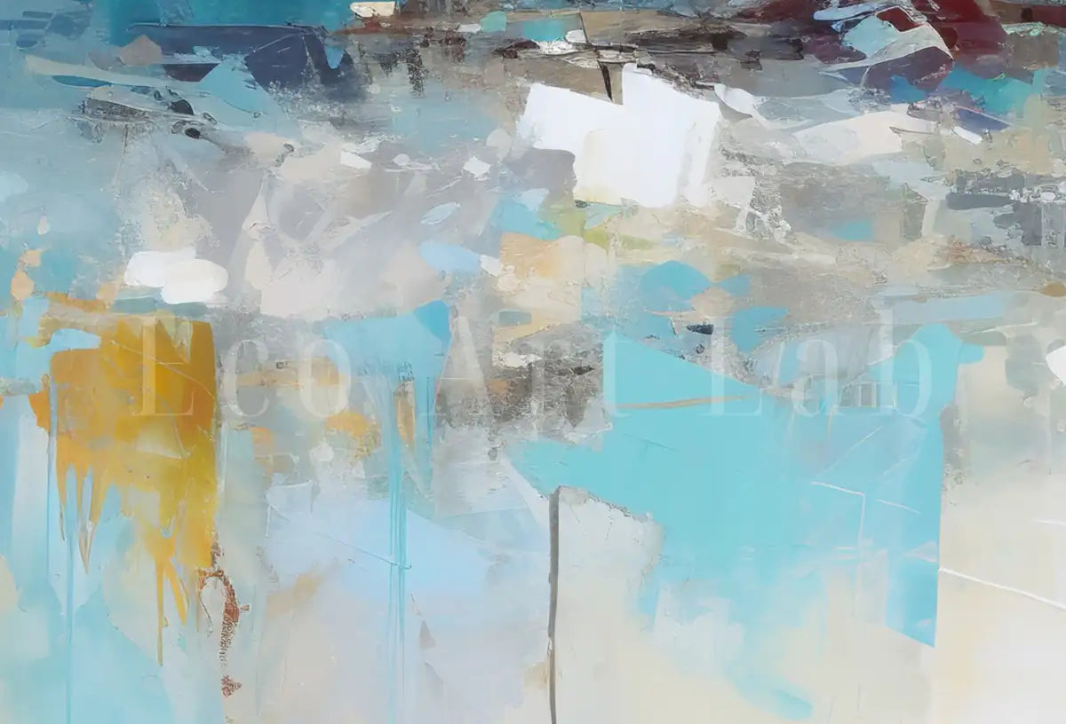 Peinture acrylique d’art abstrait. Grande décoration murale, impressions colorées, fichier téléchargeable pour la décoration de bureau ou de chambre. Cadeau de pendaison de crémaillère parfait.