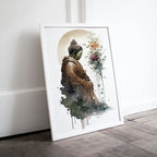 Included artwork preview showing first selection of artworks from Abstract Buddha & Moon Zen Wall Art. Printable Wall Art. Watercolor Print. Buddhism Art. Instant Download Spiritual Wall Art. Asian Wall Art.