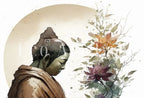 Second included artwork preview from Abstract Buddha & Moon Zen Wall Art. Printable Wall Art. Watercolor Print. Buddhism Art. Instant Download Spiritual Wall Art. Asian Wall Art featuring various scenes.