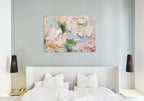 Abstract Flowers Painting | Printable Wall Art | Textured Wall Art | Vibrant Abstract Floral | Heavy Textured Painting | Floral Texture Art – Printable Wall Art Digital Download – Digital Download