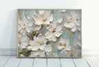 Detail view of artwork from Abstract Flowers Painting. (variation 13)