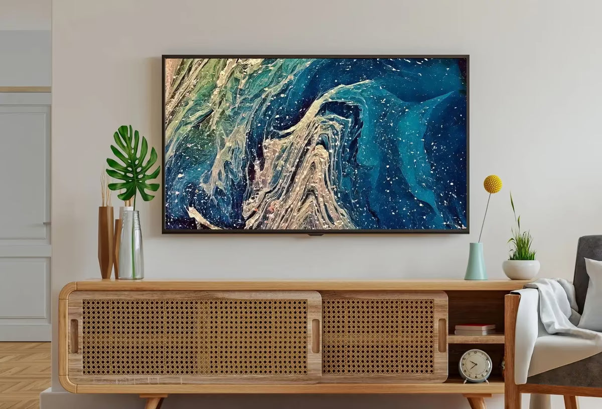 Abstract Fluid Art Painting, Frame TV Art , Art for TV, Colorful Art for Frame TV, Abstract Wall Decor – Frame TV  Art