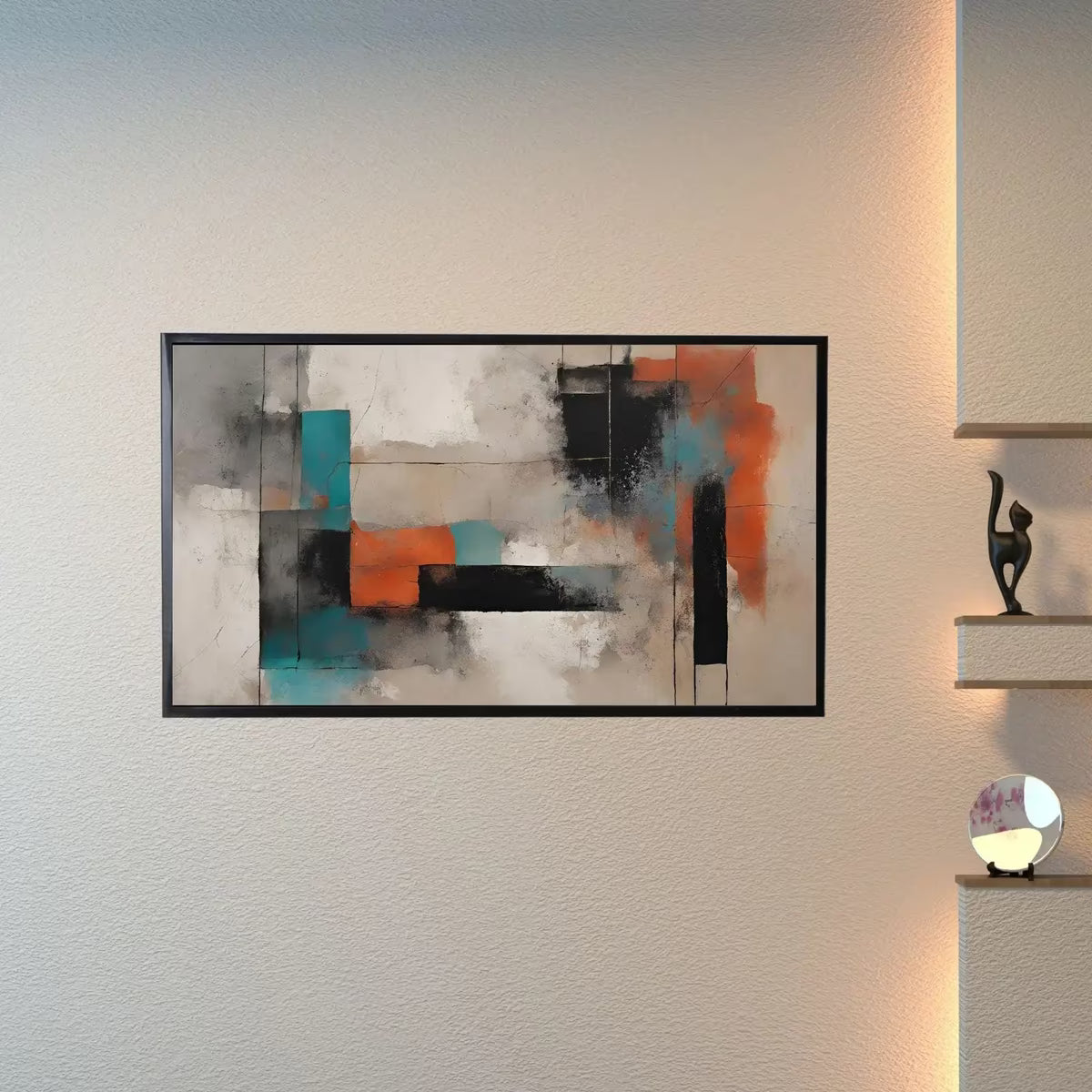 Abstract Geometric Art For Frame TV. Minimalist Home Decor For Stylish Living Space. Unique Interior Design For Artistic TV Display – Frame TV  Art