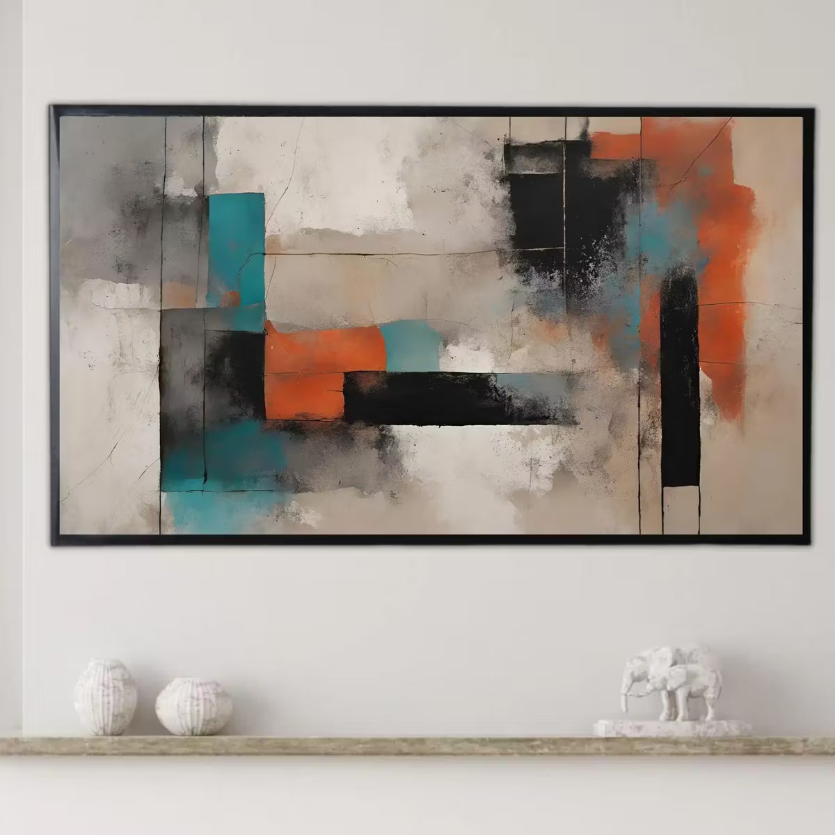 Abstract Geometric Art For Frame TV. Minimalist Home Decor For Stylish Living Space. Unique Interior Design For Artistic TV Display – Frame TV  Art