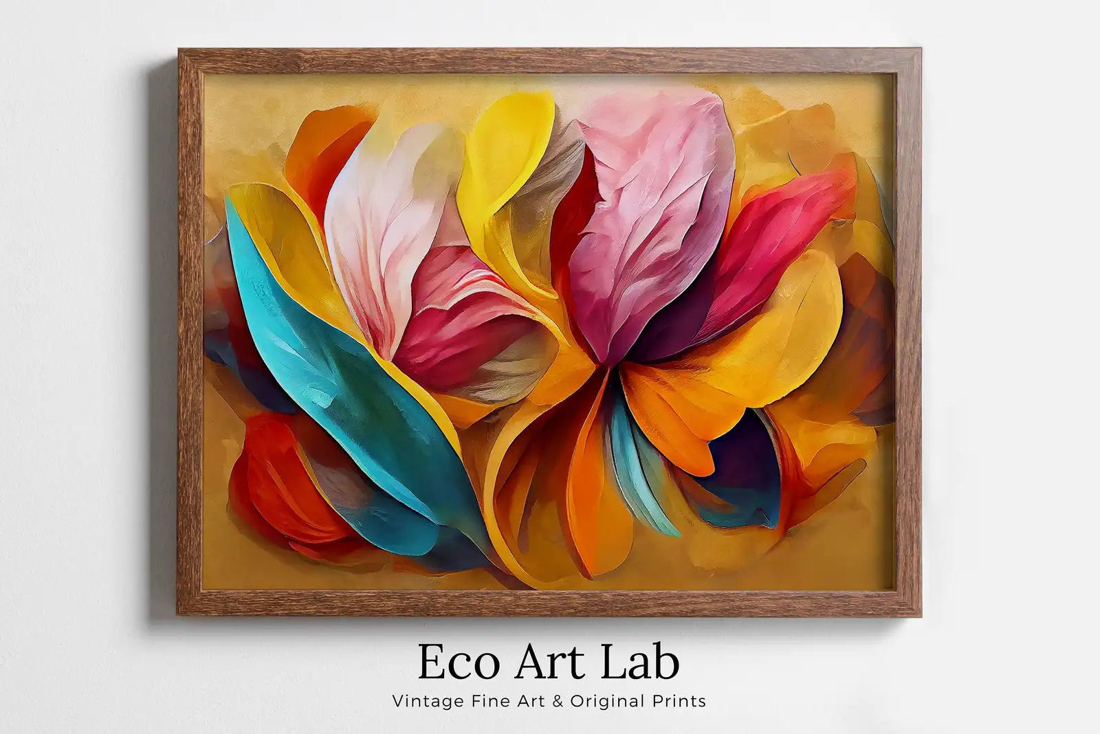 Abstract Modern Floral Print Digital Painting. Printable Wall Art. Colorful Abstract Flower Petals Botanical Art Print. Downloadable Art #3 – Printable Wall Art Digital Download – Digital Download