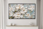 Abstract Samsung Frame TV Art | Vibrant Floral Art
