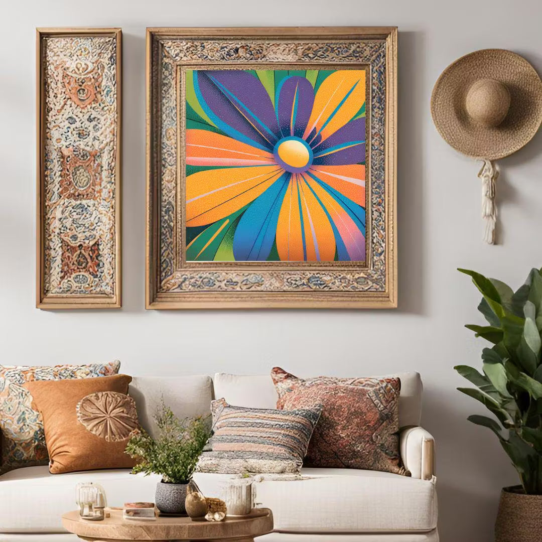 Abstract Wall Art For Colorful Home Decor | Watercolor Printable Modern Art | Artistic Digital Flower Painting Decor