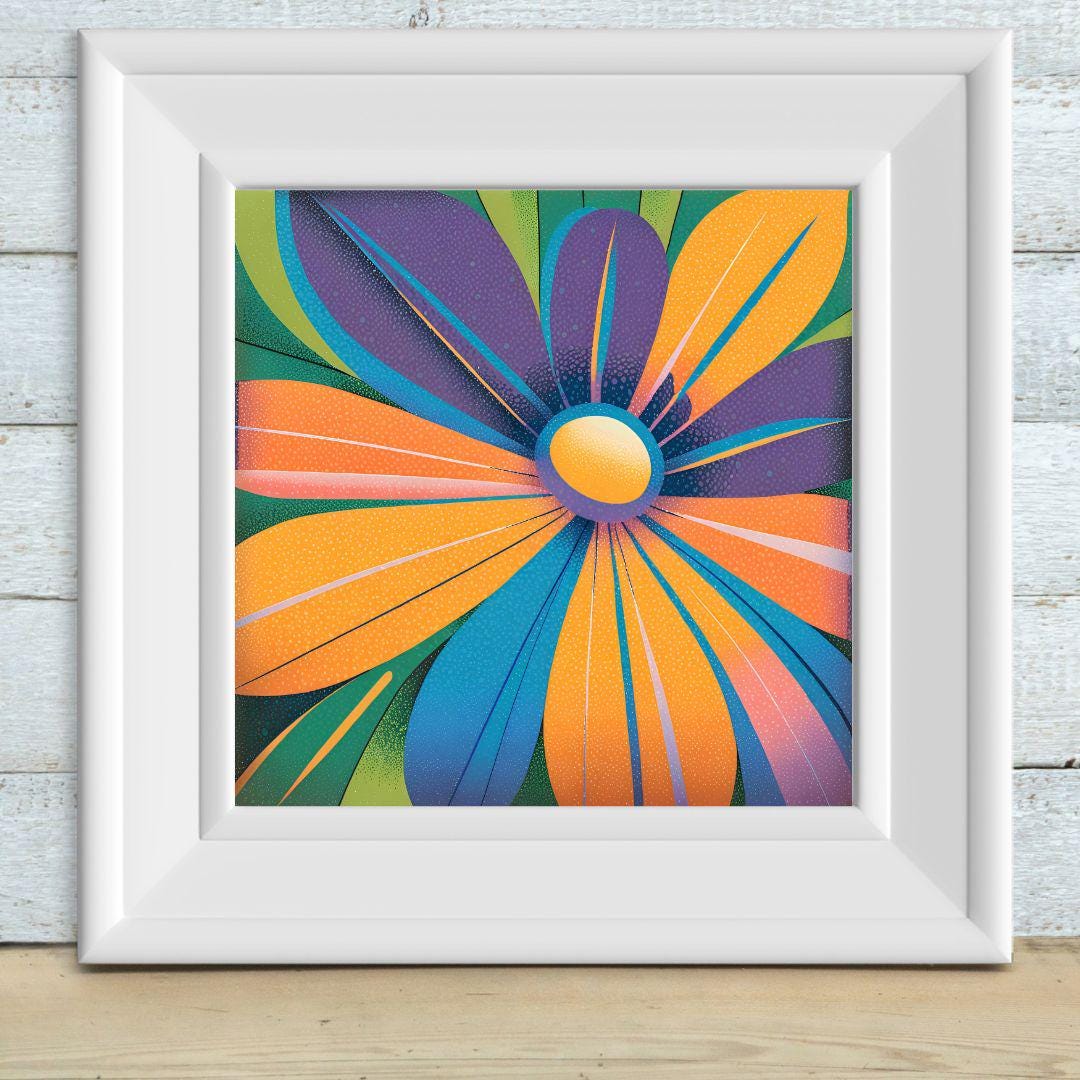 Abstract Wall Art For Colorful Home Decor | Watercolor Printable Modern Art | Artistic Digital Flower Painting Decor – Printable Wall Art Digital Download – Digital Download