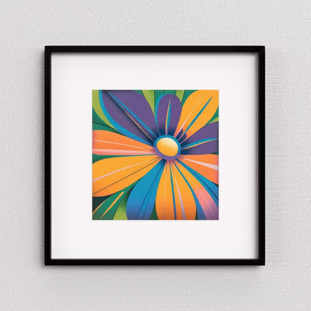 Abstract Wall Art For Colorful Home Decor | Watercolor Printable Modern Art | Artistic Digital Flower Painting Decor