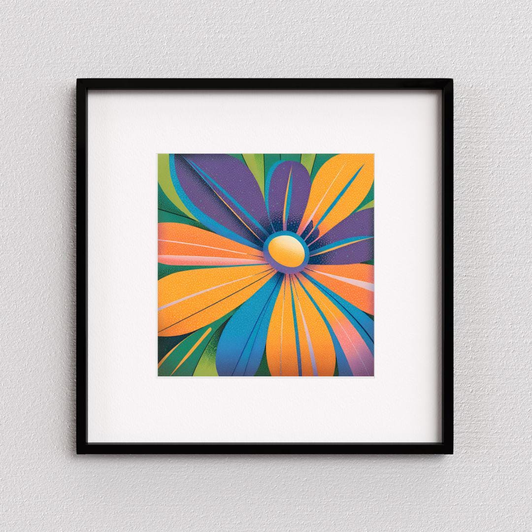 Abstract Wall Art For Colorful Home Decor | Watercolor Printable Modern Art | Artistic Digital Flower Painting Decor – Printable Wall Art Digital Download – Digital Download