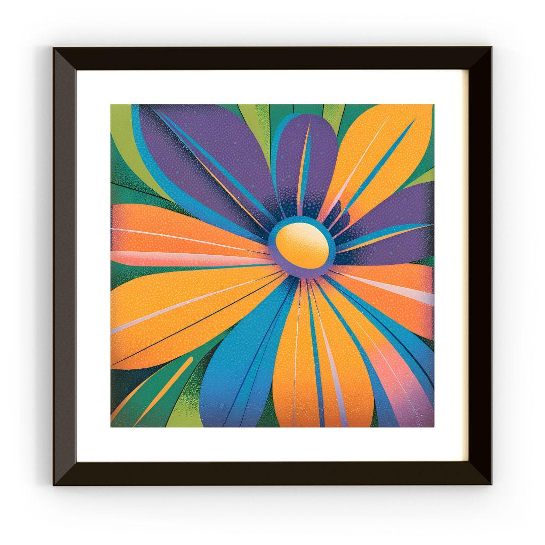Abstract Wall Art For Colorful Home Decor | Watercolor Printable Modern Art | Artistic Digital Flower Painting Decor – Printable Wall Art Digital Download – Digital Download