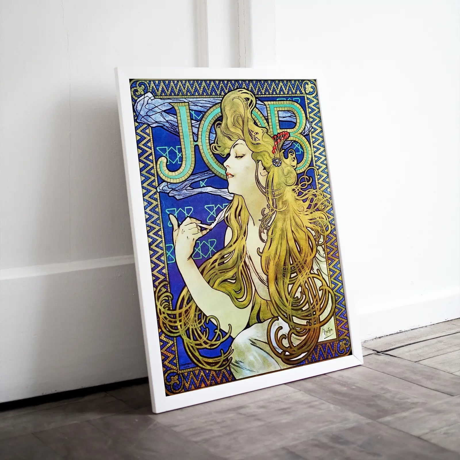Included artwork preview showing first selection of artworks from Alphonse Mucha Print Art Nouveau Poster. Vintage Painting Famous Art Print. Woman Illustration. Printable Wall Art..