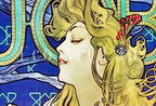 Second included artwork preview from Alphonse Mucha Print Art Nouveau Poster. Vintage Painting Famous Art Print. Woman Illustration. Printable Wall Art. featuring various scenes.