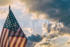 Detail view of artwork from American Flag at Sunset. Printable Wall Art. Independence Day 4th of July Decor. Patriotic Art. USA Flag Digital Download. Printable Poster. (variation 2)