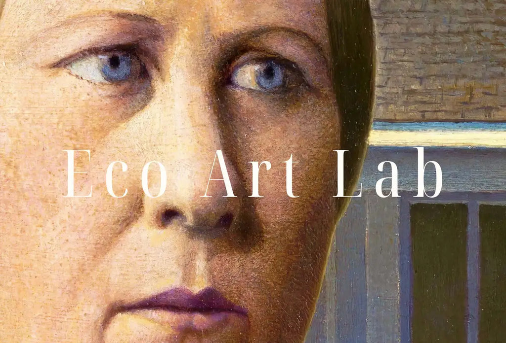 Detail view of artwork from American Gothic Famous Portrait Classic Painting. Vintage Downloadable Print. Famous Grant Wood Printable Vintage Art. Fine Art Print. (variation 2)