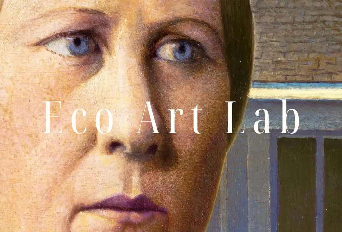 Detail view of artwork from American Gothic Famous Portrait Classic Painting. Vintage Downloadable Print. Famous Grant Wood Printable Vintage Art. Fine Art Print. (variation 2)