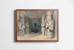 Included artwork preview showing first selection of artworks from Ancient Egyptian Wall Art. Egyptian Temple Gods Statues. Egyptian Mythology Print. Printable Vintage Egyptian Architecture Digital Download.