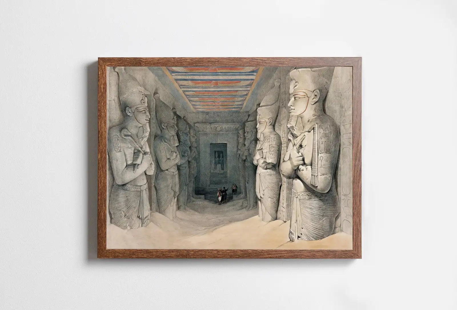 Included artwork preview showing first selection of artworks from Ancient Egyptian Wall Art. Egyptian Temple Gods Statues. Egyptian Mythology Print. Printable Vintage Egyptian Architecture Digital Download.