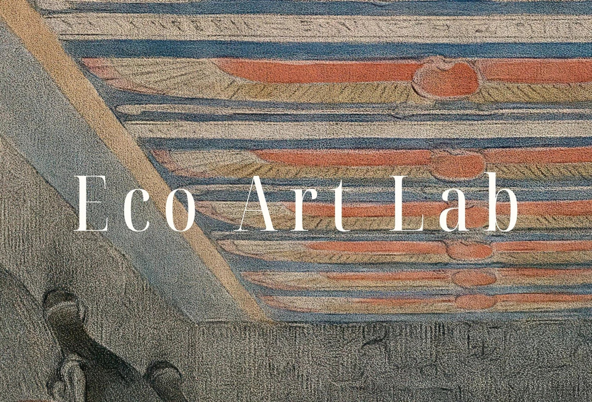 Detail view of artwork from Ancient Egyptian Wall Art. Egyptian Temple Gods Statues. Egyptian Mythology Print. Printable Vintage Egyptian Architecture Digital Download. (variation 2)