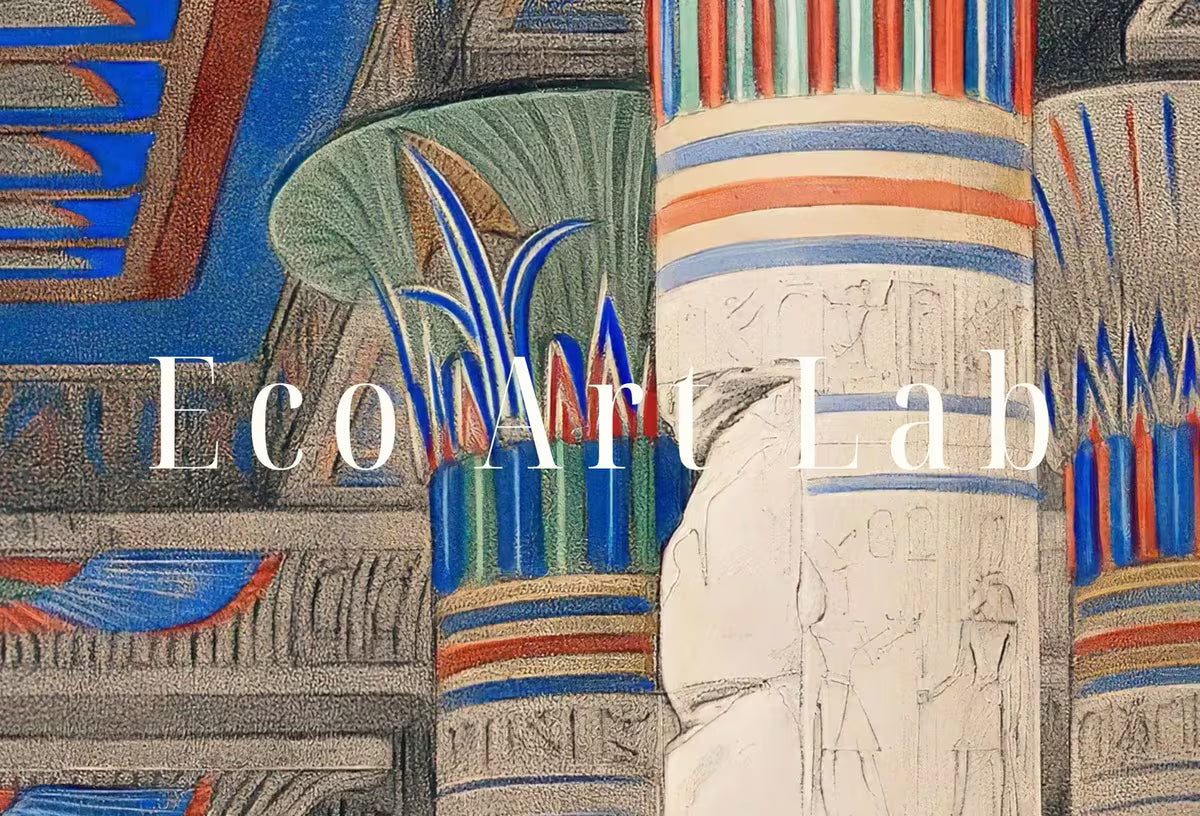 Ancient Egyptian Wall Art. Egyptian Temple of Philae Nubia. Egyptian Hieroglyphics. Printable Vintage Egyptian Architecture  – Printable Wall Art