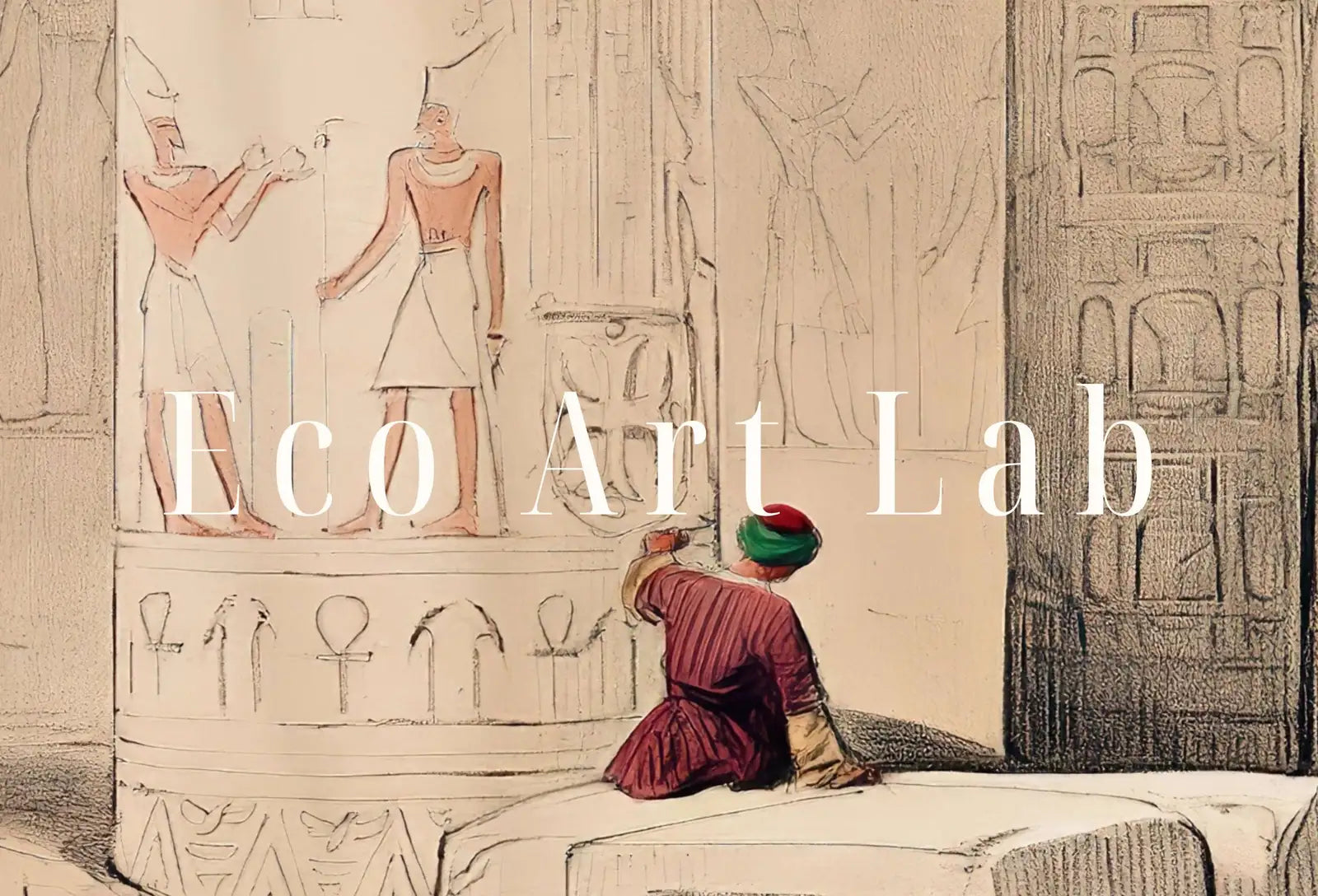 Detail view of artwork from Ancient Egyptian Wall Art. Egyptian Temple of Philae Nubia. Egyptian Hieroglyphics. Printable Vintage Egyptian Architecture Digital Download. (variation 1)