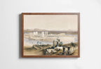 Included artwork preview showing first selection of artworks from Ancient Egyptian Wall Art. Island of Philae Vintage Landscape. Egyptian Art Print. Printable Art Vintage Egyptian Landscape Digital Download.