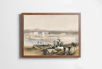 Ancient Egyptian Wall Art. Island of Philae Vintage Landscape. Egyptian Art Print. Printable Art Vintage Egyptian Landscape  – Printable Wall Art
