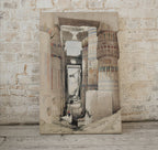 Second included artwork preview from Ancient Egyptian Wall Art. Karnak Egyptian Temple Exterior. Egyptian Hieroglyphics Printable Vintage Egyptian Architecture Digital Download featuring various scenes.