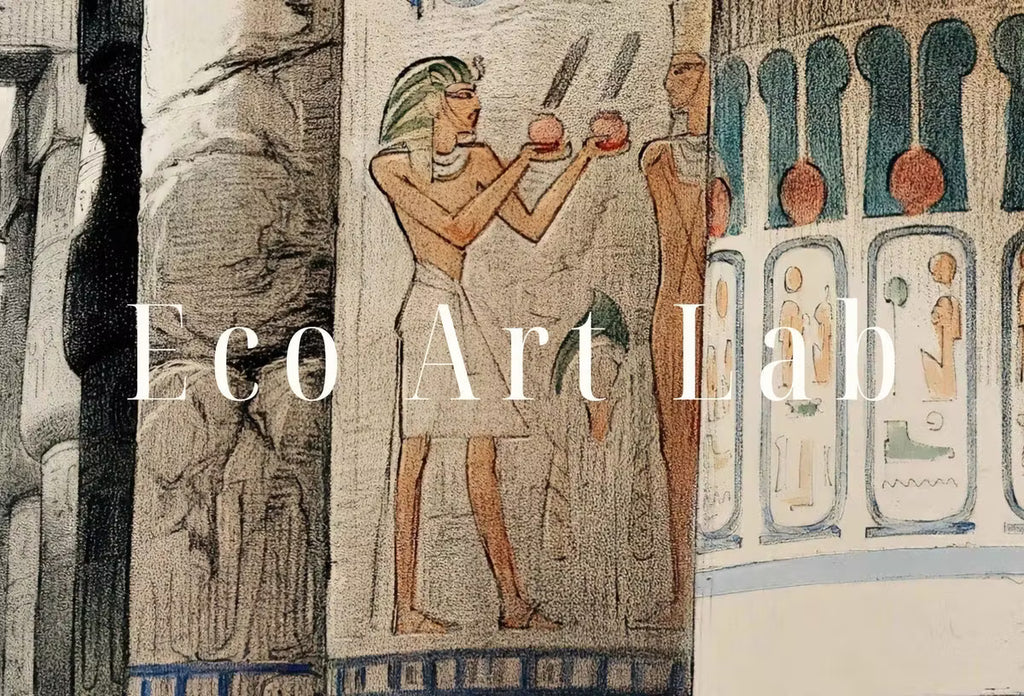 Ancient Egyptian Wall Art. Karnak Egyptian Temple Exterior. Egyptian Hieroglyphics Printable Vintage Egyptian Architecture  – Printable Wall Art