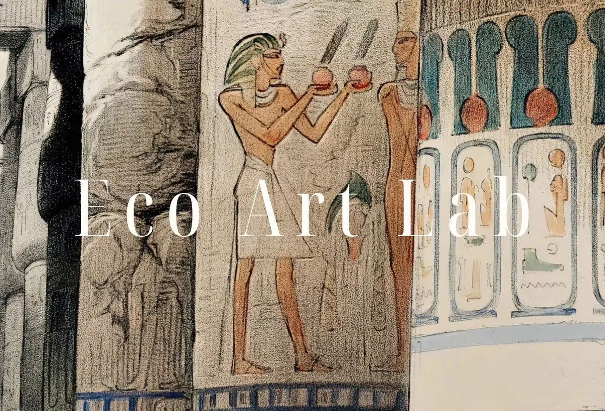 Ancient Egyptian Wall Art. Karnak Egyptian Temple Exterior. Egyptian Hieroglyphics Printable Vintage Egyptian Architecture  – Printable Wall Art