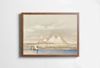 Ancient Egyptian Wall Art. Pyramids from the Nile Vintage Landscape. Egyptian Art Print. Printable Art Vintage Egyptian Art  – Printable Wall Art